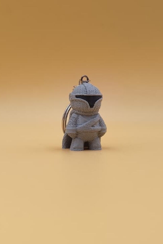 Örgü Desenli Mandalorian Anahtarlık (Plastik)