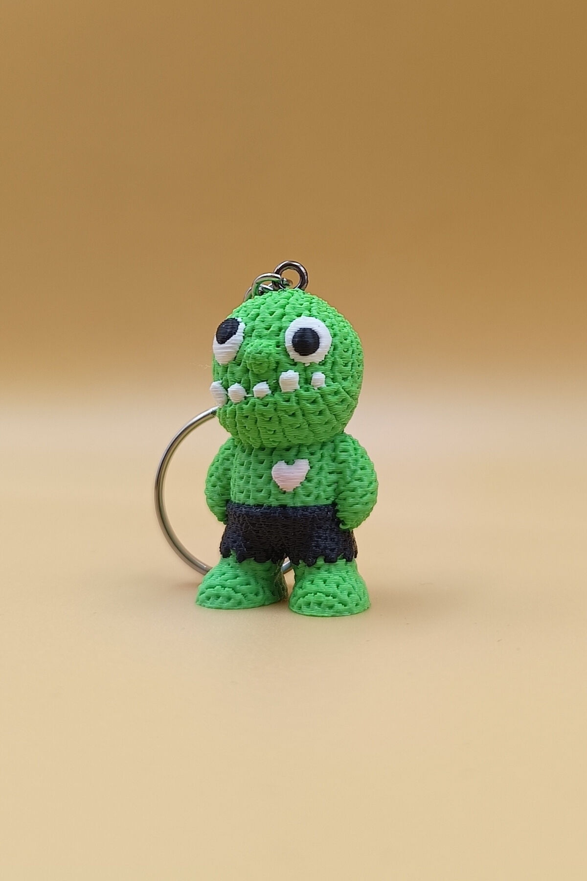 Örgü Desenli Zombi Anahtarlık (Plastik)