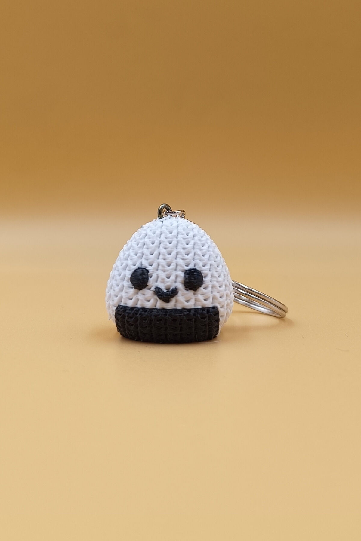 Örgü Desenli Onigiri Anahtarlık (Plastik)