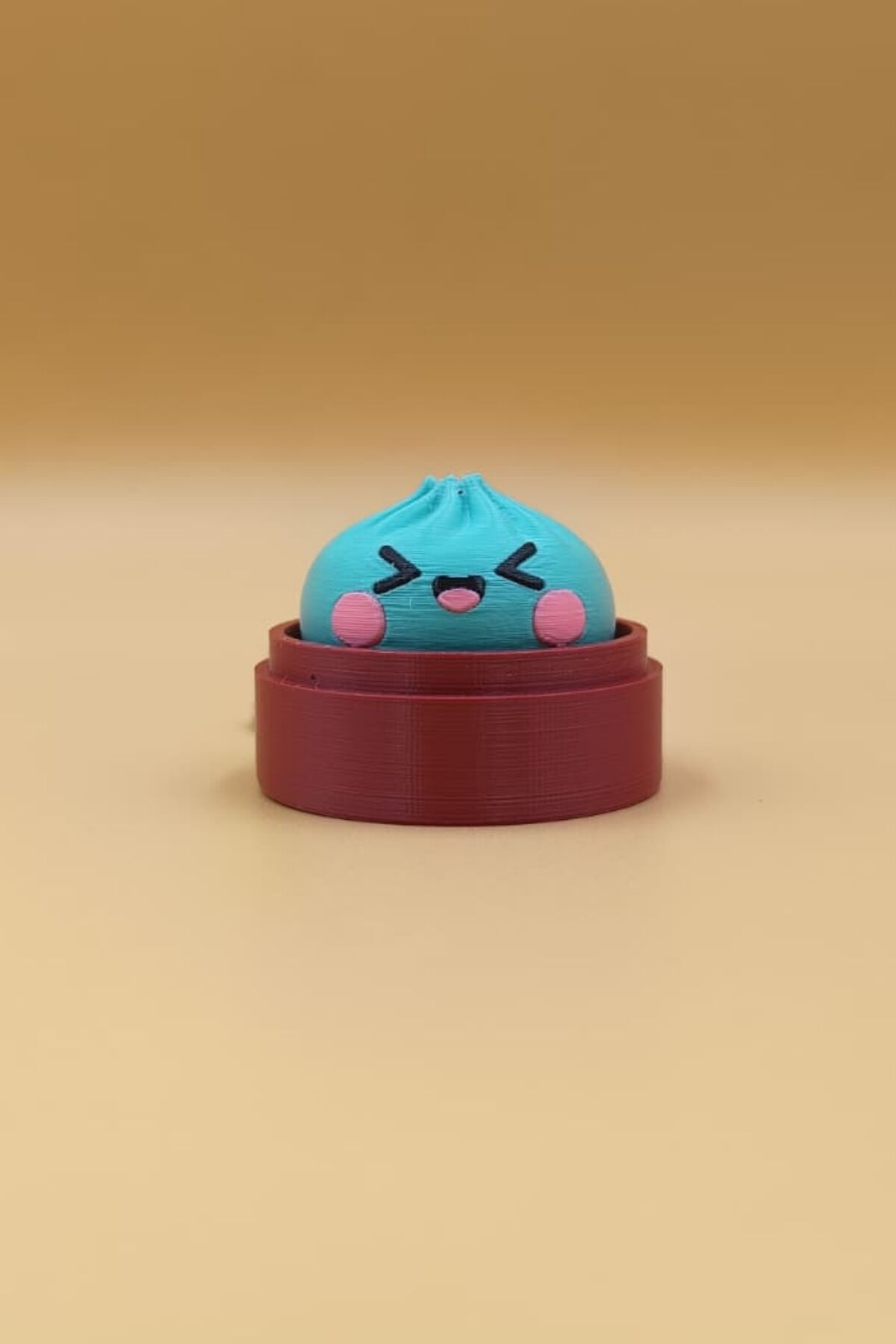 Clickerlı Sevimli  Bao Bun Çin Mantısı Anahtarlık (Plastik)-  Çanta Süsü Charm