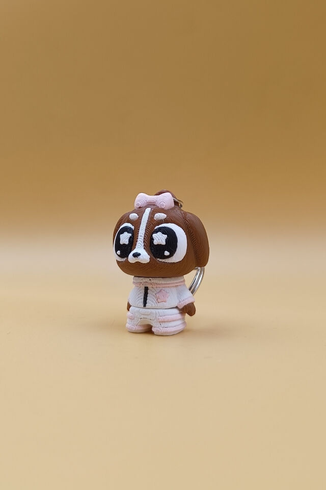 Yıldız AstroDog (Astronot  Köpek) Anahtarlık - Hareketli Anahtarlık Çanta Süsü Charm