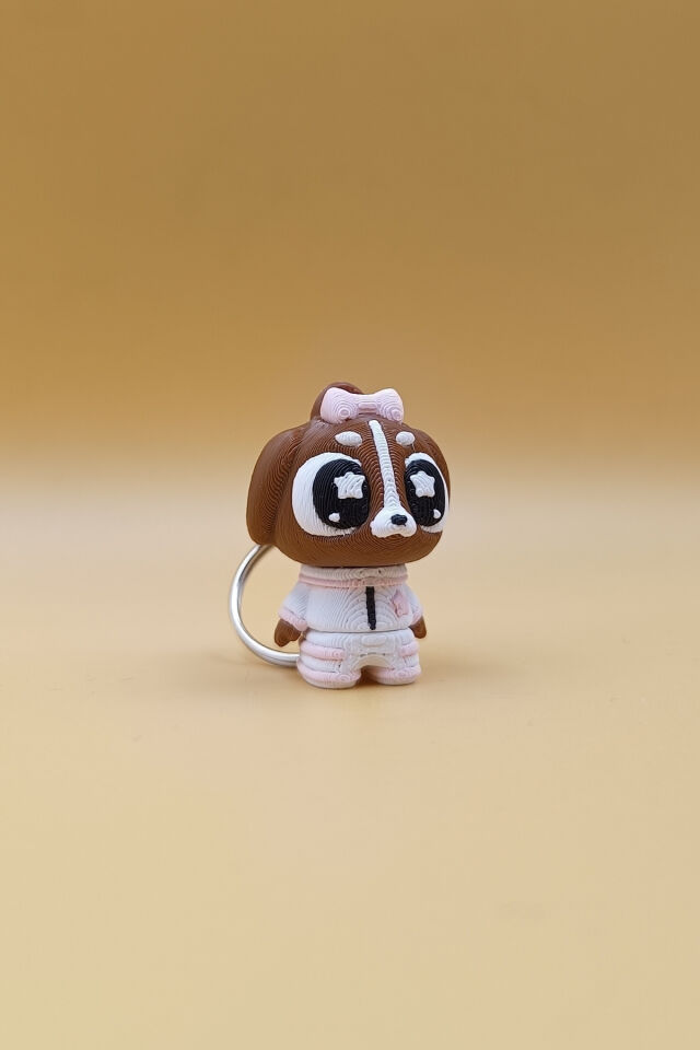 Yıldız AstroDog (Astronot  Köpek) Anahtarlık - Hareketli Anahtarlık Çanta Süsü Charm