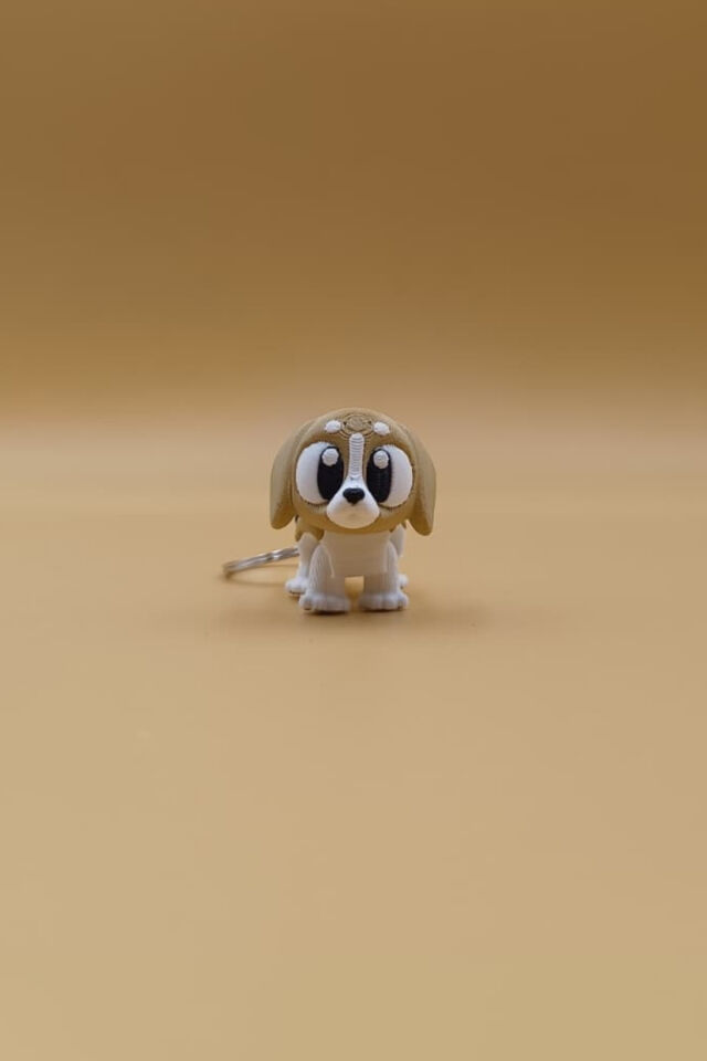 Sevimli Beagle Köpek Anahtarlık – Sadakatin Minik Temsilcisi! - Hareketli Anahtarlık Çanta Süsü Charm