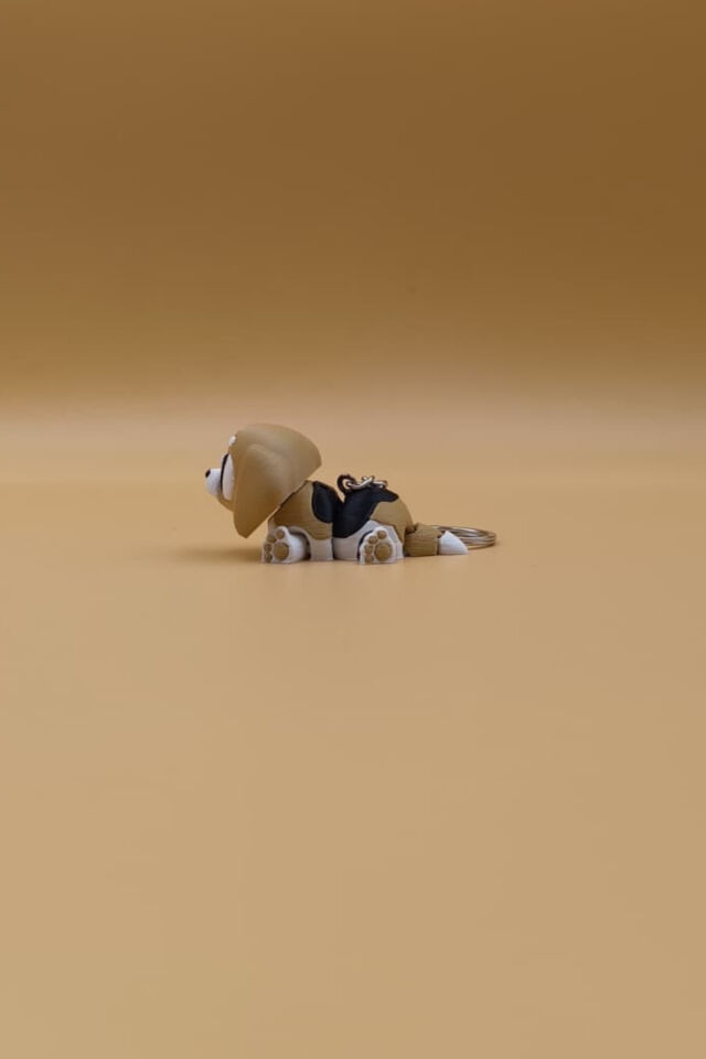 Sevimli Beagle Köpek Anahtarlık – Sadakatin Minik Temsilcisi! - Hareketli Anahtarlık Çanta Süsü Charm