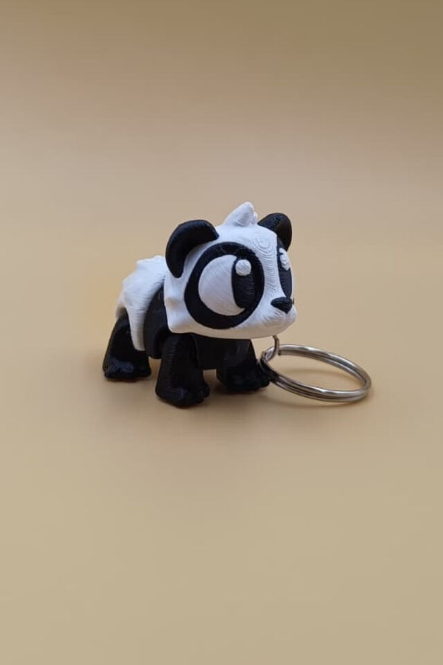 PandaPal – Sevimli Panda Hareketli Anahtarlık Çanta Süsü Charm