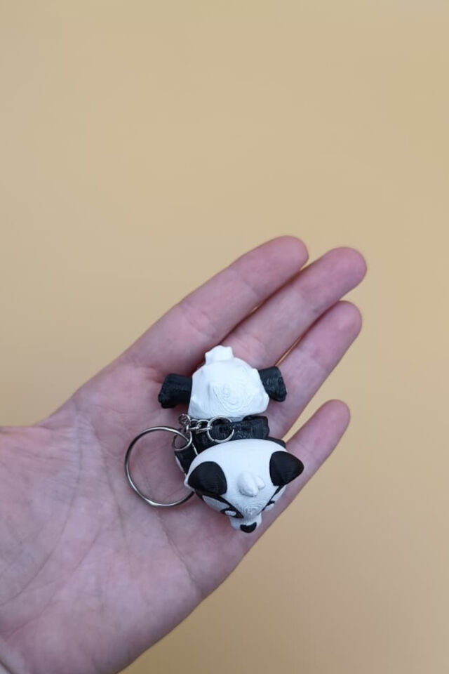 PandaPal – Sevimli Panda Hareketli Anahtarlık Çanta Süsü Charm