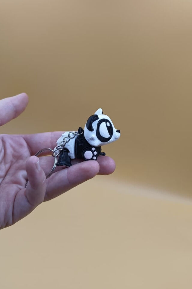 PandaPal – Sevimli Panda Hareketli Anahtarlık Çanta Süsü Charm