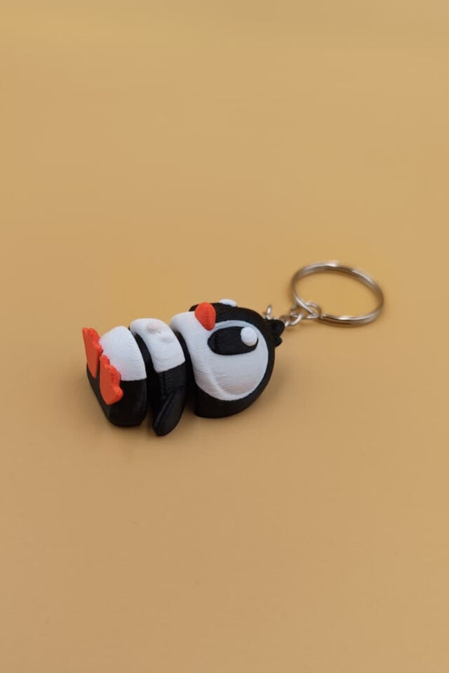 Sevimli Penguen Hareketli Anahtarlık Çanta Süsü Charm