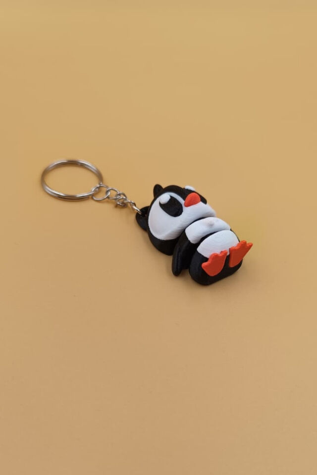 Sevimli Penguen Hareketli Anahtarlık Çanta Süsü Charm