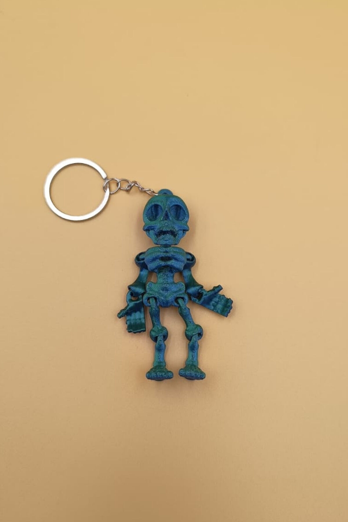 Hareketli İskelet Anahtarlık(Büyük Boy:9CM) - Hareketli Anahtarlık Çanta Süsü Charm