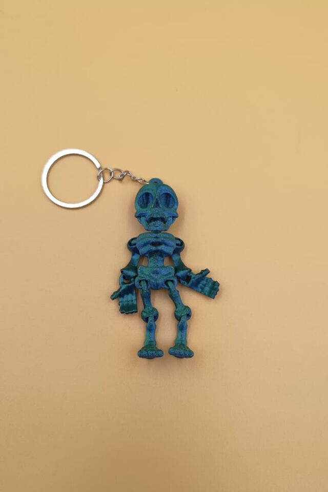 Hareketli İskelet Anahtarlık(Büyük Boy:9CM) - Hareketli Anahtarlık Çanta Süsü Charm