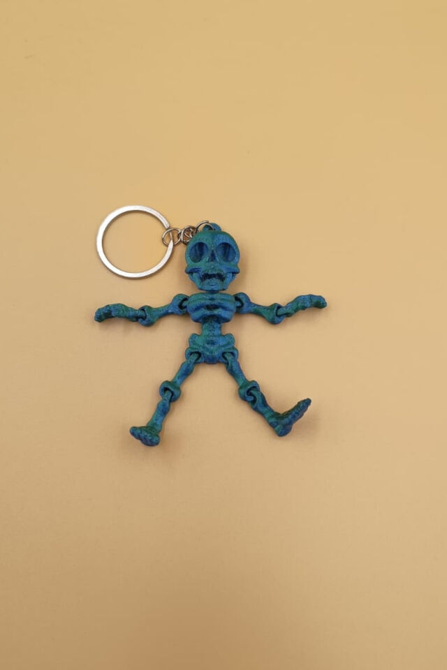 Hareketli İskelet Anahtarlık(Büyük Boy:9CM) - Hareketli Anahtarlık Çanta Süsü Charm