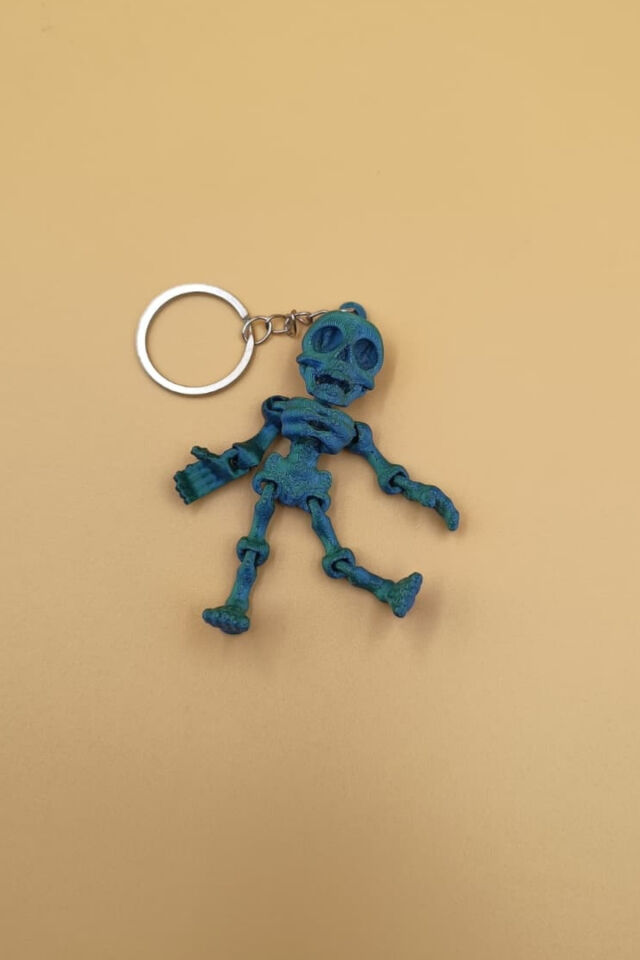 Hareketli İskelet Anahtarlık(Büyük Boy:9CM) - Hareketli Anahtarlık Çanta Süsü Charm