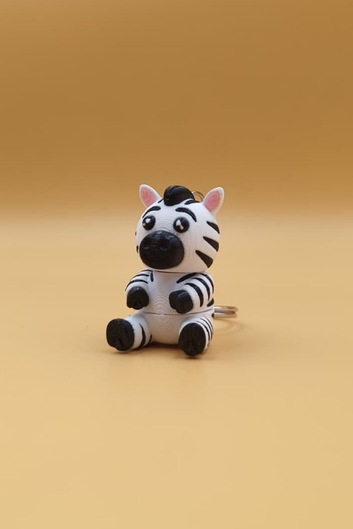 Hareketli Şirin Zebra Anahtarlık Çanta Süsü Çharm