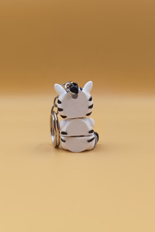 Hareketli Şirin Zebra Anahtarlık Çanta Süsü Çharm