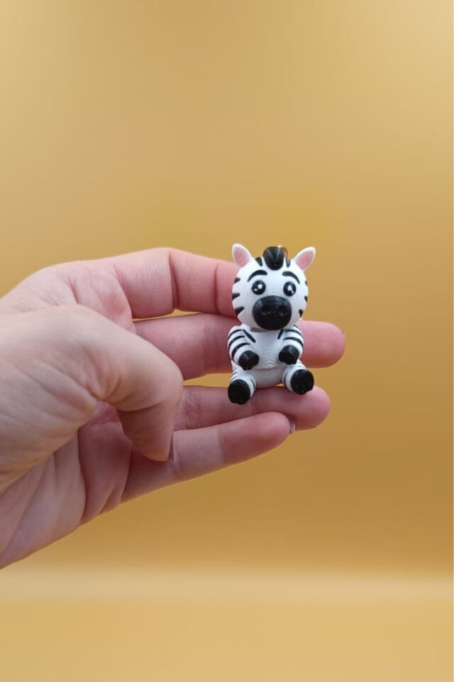 Hareketli Şirin Zebra Anahtarlık Çanta Süsü Çharm