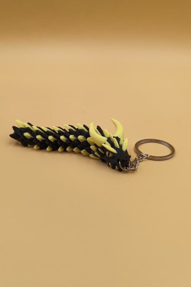Hareketli Ejderha Anahtarlık(Büyük Boy:11CM) - Hareketli Anahtarlık Çanta Süsü Charm