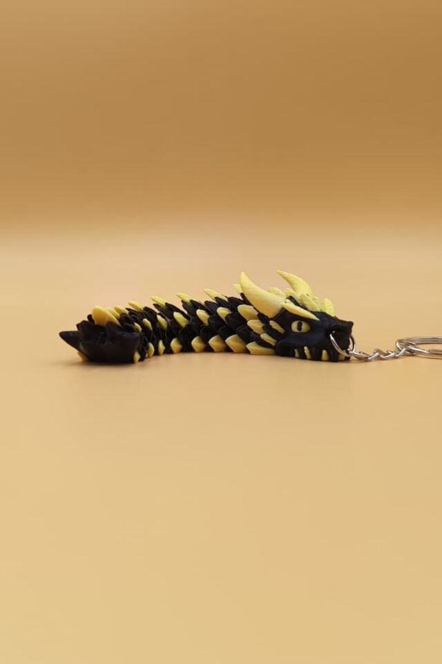 Hareketli Ejderha Anahtarlık(Büyük Boy:11CM) - Hareketli Anahtarlık Çanta Süsü Charm