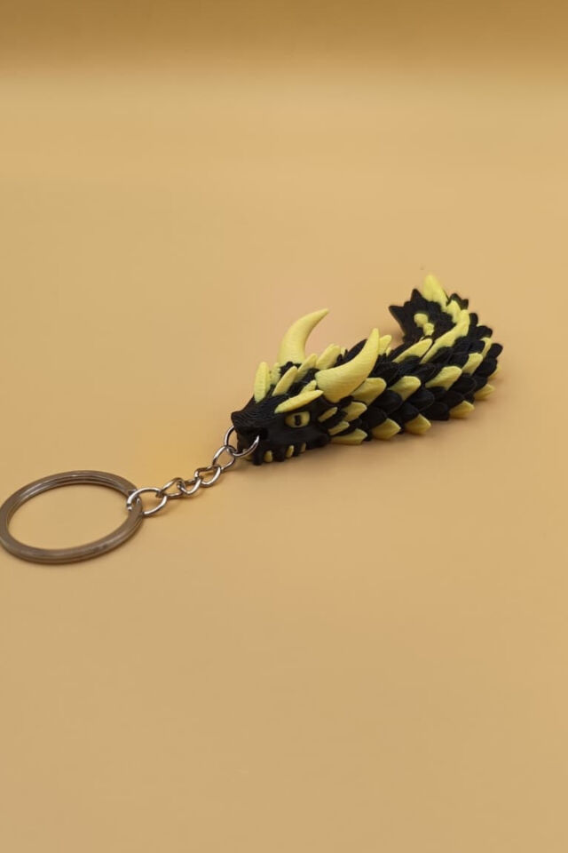 Hareketli Ejderha Anahtarlık(Büyük Boy:11CM) - Hareketli Anahtarlık Çanta Süsü Charm