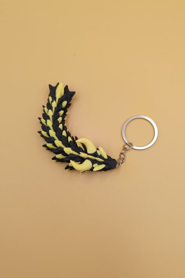 Hareketli Ejderha Anahtarlık(Büyük Boy:11CM) - Hareketli Anahtarlık Çanta Süsü Charm