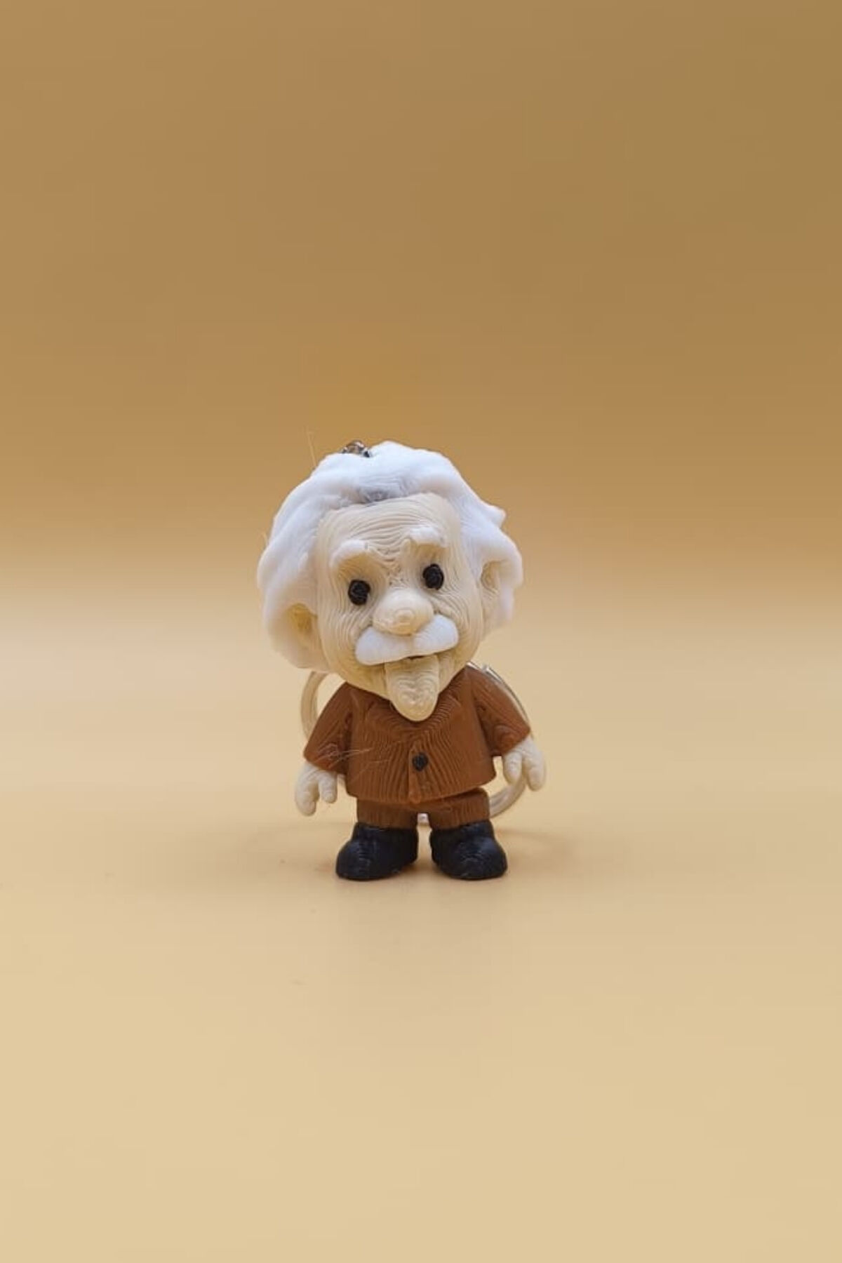 Einstein Figürlü Anahtarlık - Hareketli Anahtarlık Çanta Süsü Charm