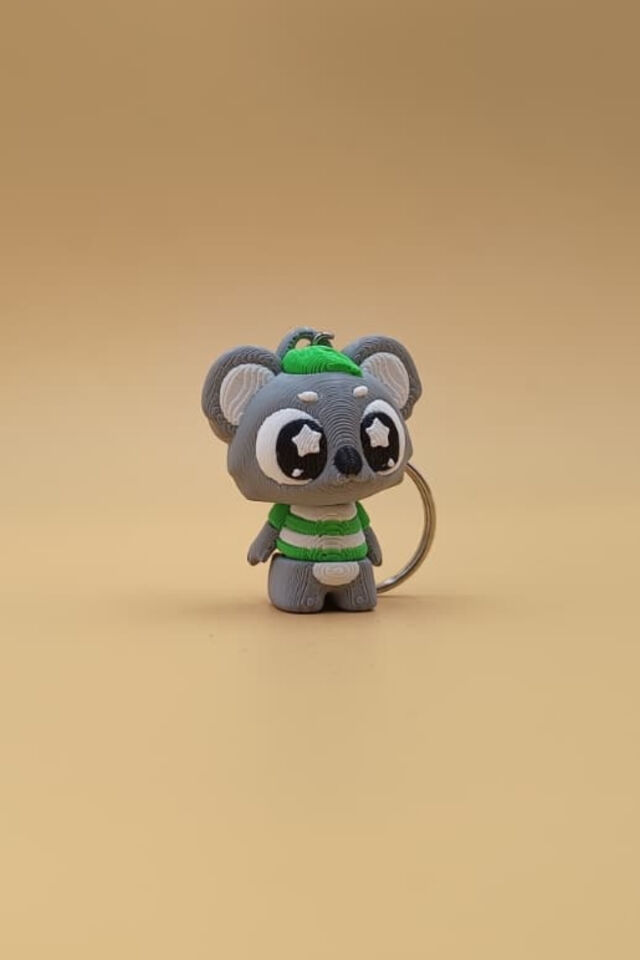 Yıldız Göz Koala Anahtarlık - Hareketli Anahtarlık Çanta Süsü Charm