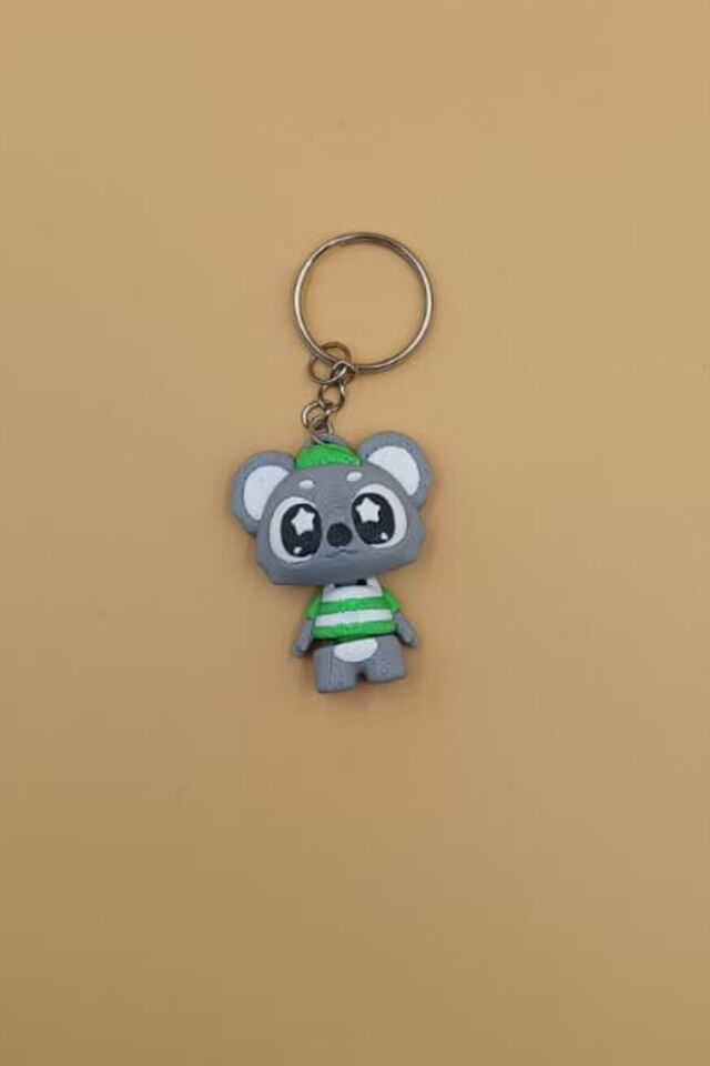 Yıldız Göz Koala Anahtarlık - Hareketli Anahtarlık Çanta Süsü Charm
