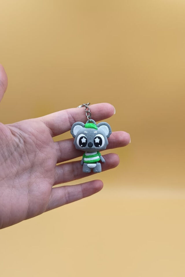 Yıldız Göz Koala Anahtarlık - Hareketli Anahtarlık Çanta Süsü Charm