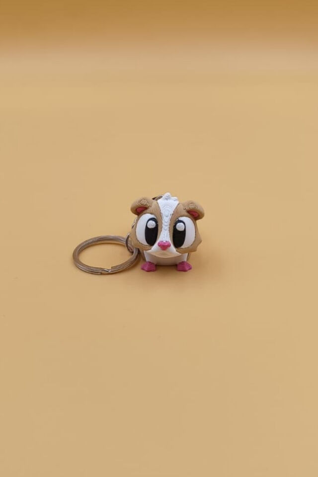 Sevimli Hamster Anahtarlık Guinea Pig – Cebinizdeki Minik Neşe! - Hareketli Anahtarlık Çanta Süsü Charm