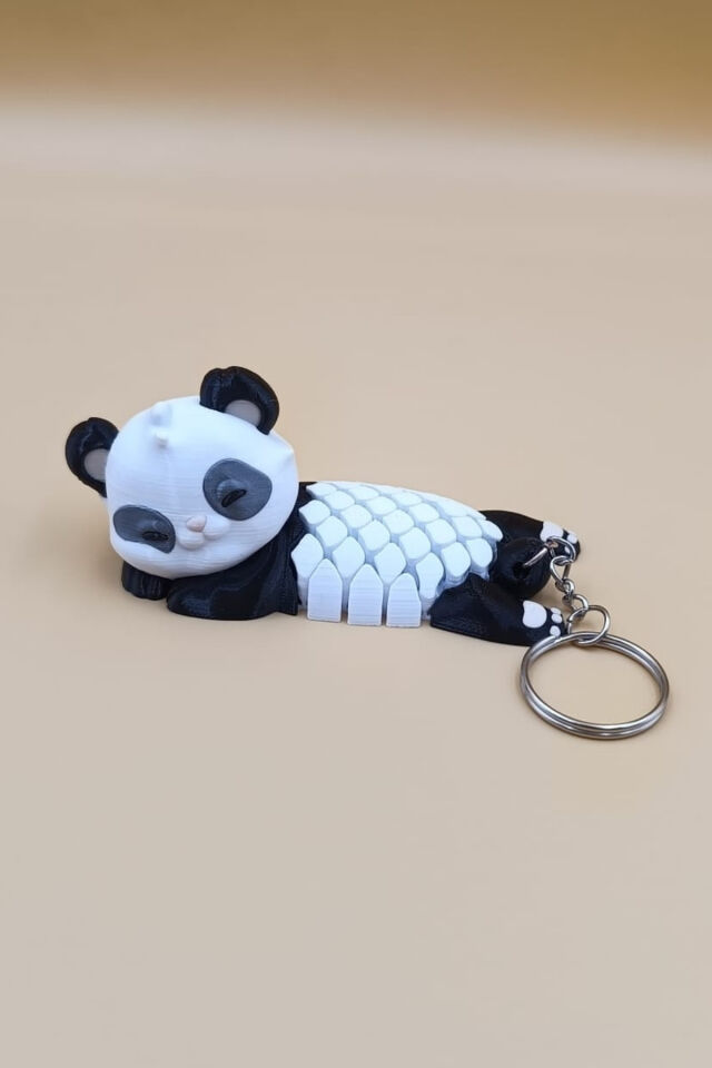 Panda Hareketli Anahtarlık Çanta Süsü Charm