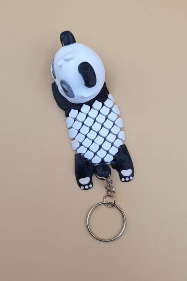 Panda Hareketli Anahtarlık Çanta Süsü Charm