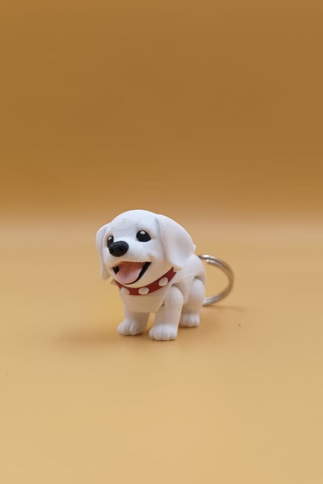 Hareketli Şirin Yavur Labrador Puppy Anahtarlık Çanta Süsü Çharm