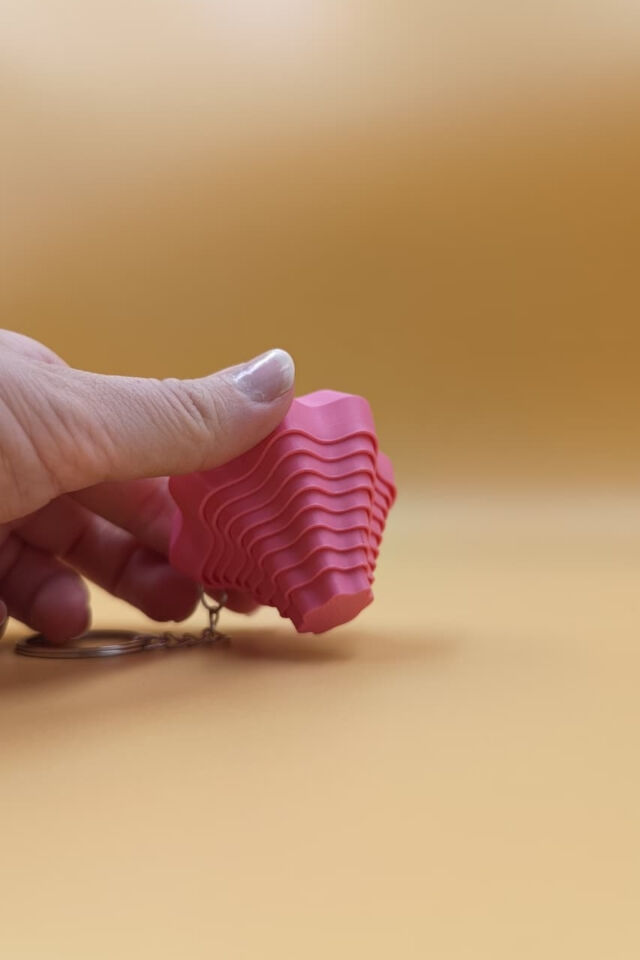 Teleskopik Stres Anahtarlığı & Çanta Süsü - Sporcu Hediyesi Büyük Boy:6CM (Farklı Renk Seçenekleriyle) Pembe