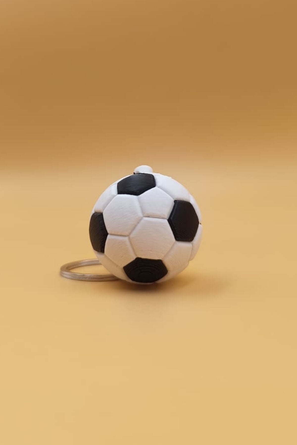 Klasik Siyah Beyaz Futbol Topu Figürlü Anahtarlık - Çanta Süsü Charm