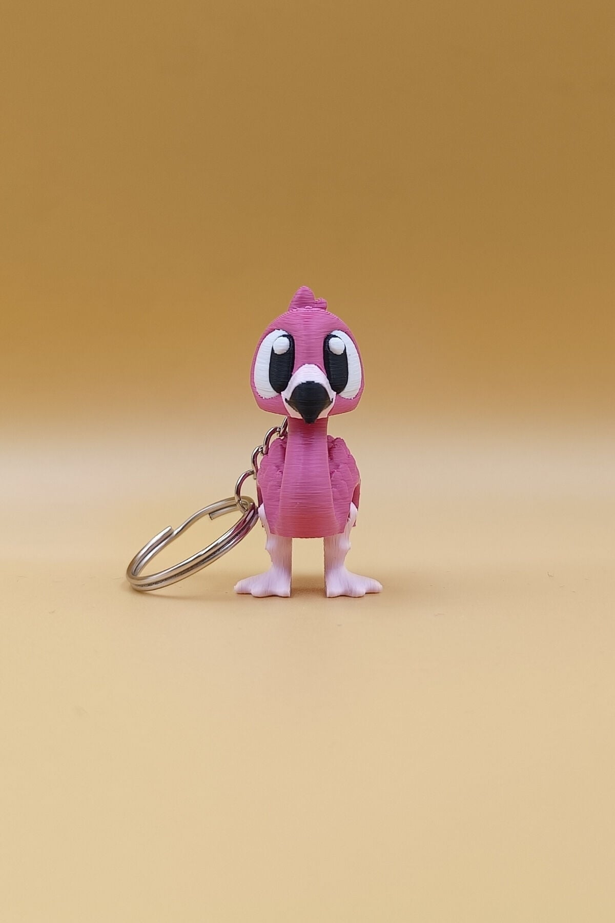 Şirin Flamingo Anahtarlık - Hareketli Anahtarlık Çanta Süsü Charm