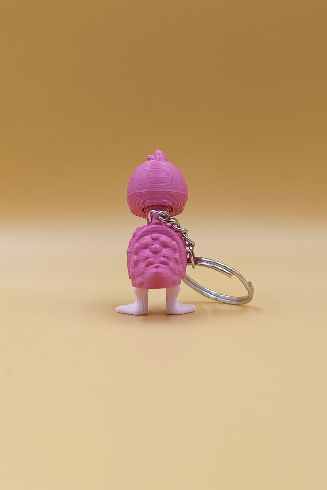 Şirin Flamingo Anahtarlık - Hareketli Anahtarlık Çanta Süsü Charm