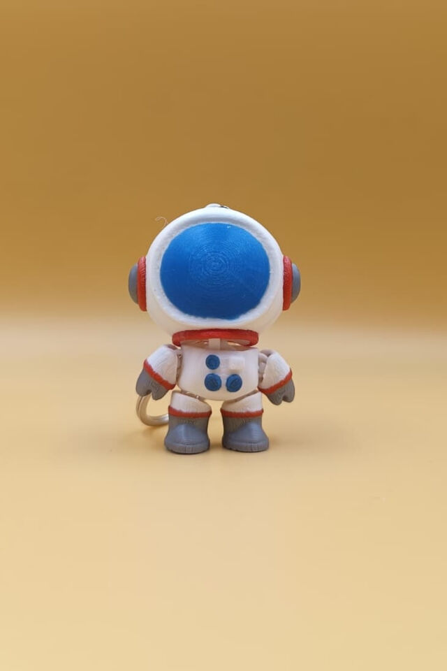Sevimli Astronot Hareketli Anahtarlık Çanta Süsü Charm