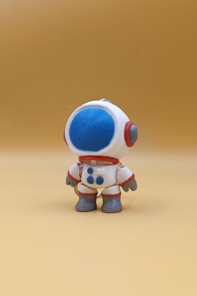 Sevimli Astronot Hareketli Anahtarlık Çanta Süsü Charm