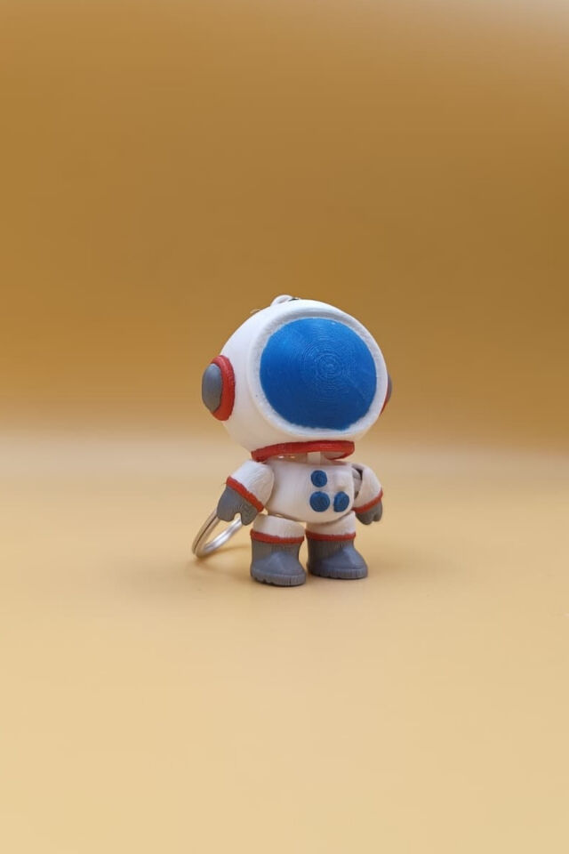 Sevimli Astronot Hareketli Anahtarlık Çanta Süsü Charm