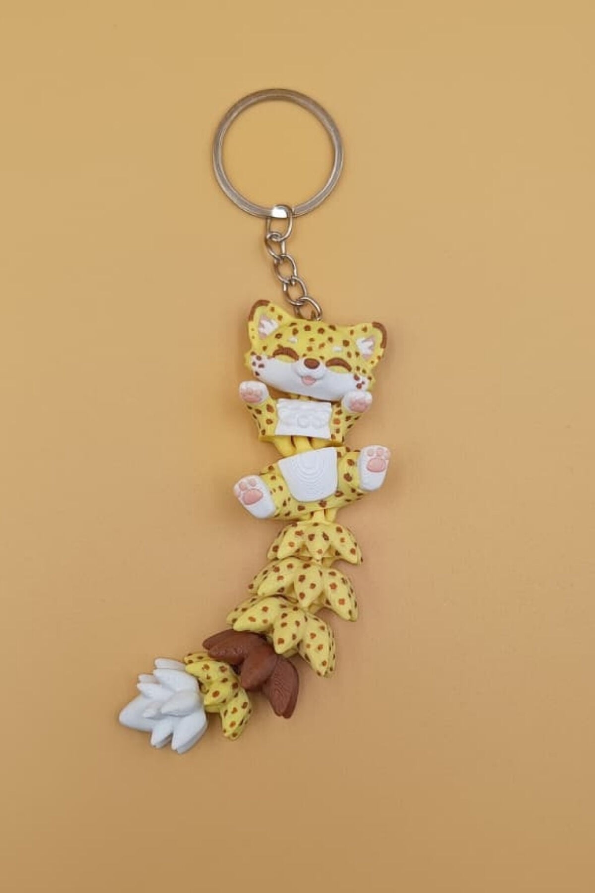 Uzun Kuyruk Serisi Çıta Figürlü Hareketli Anahtarlık (Büyük Boy-12CM) - Çanta Süsü Charm