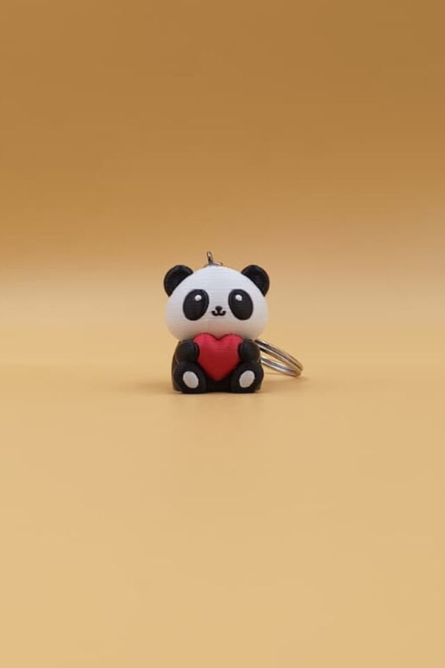 Kalpli Panda Anahtarlık