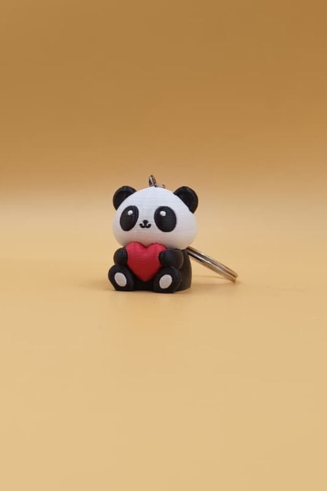 Kalpli Panda Anahtarlık