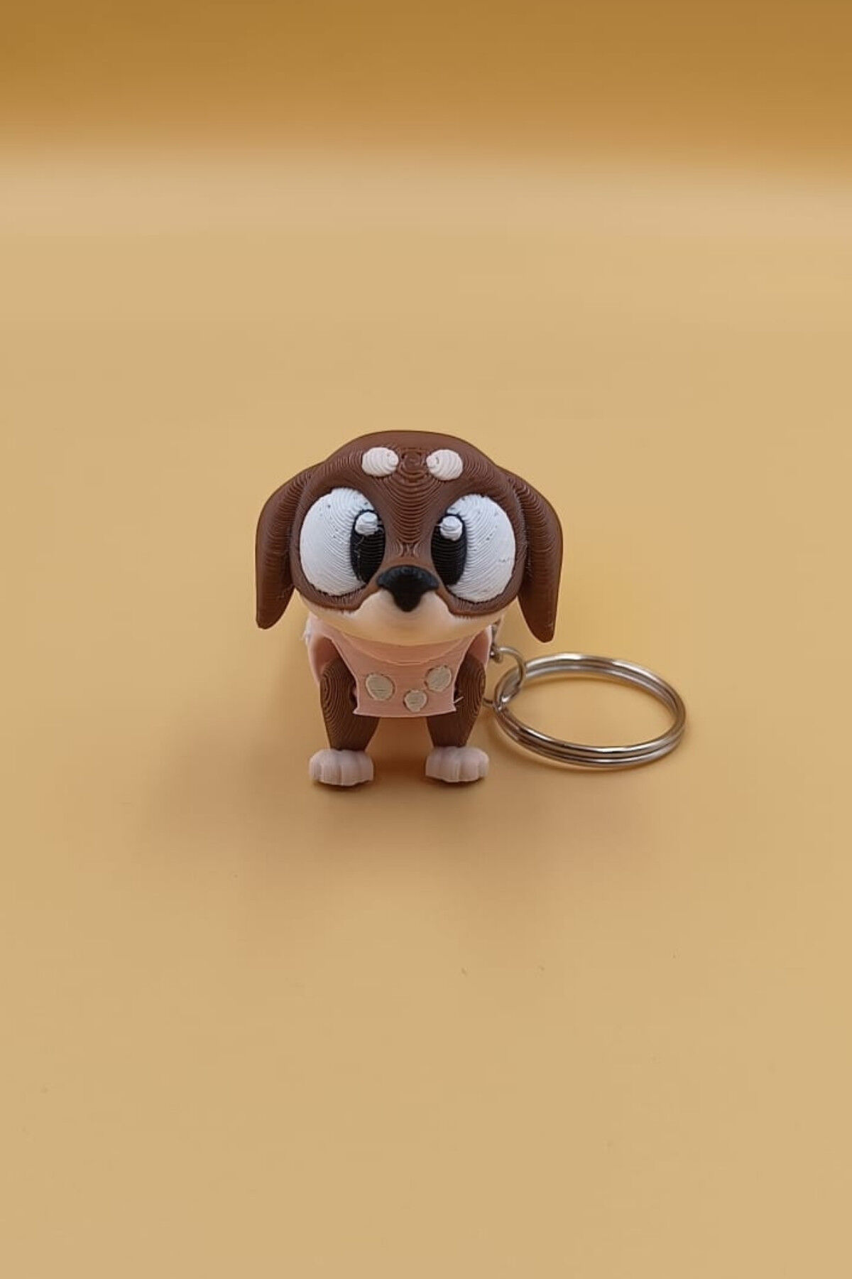 Sosis Köpek (Dachshund) Hareketli Anahtarlık Çanta Süsü Charm