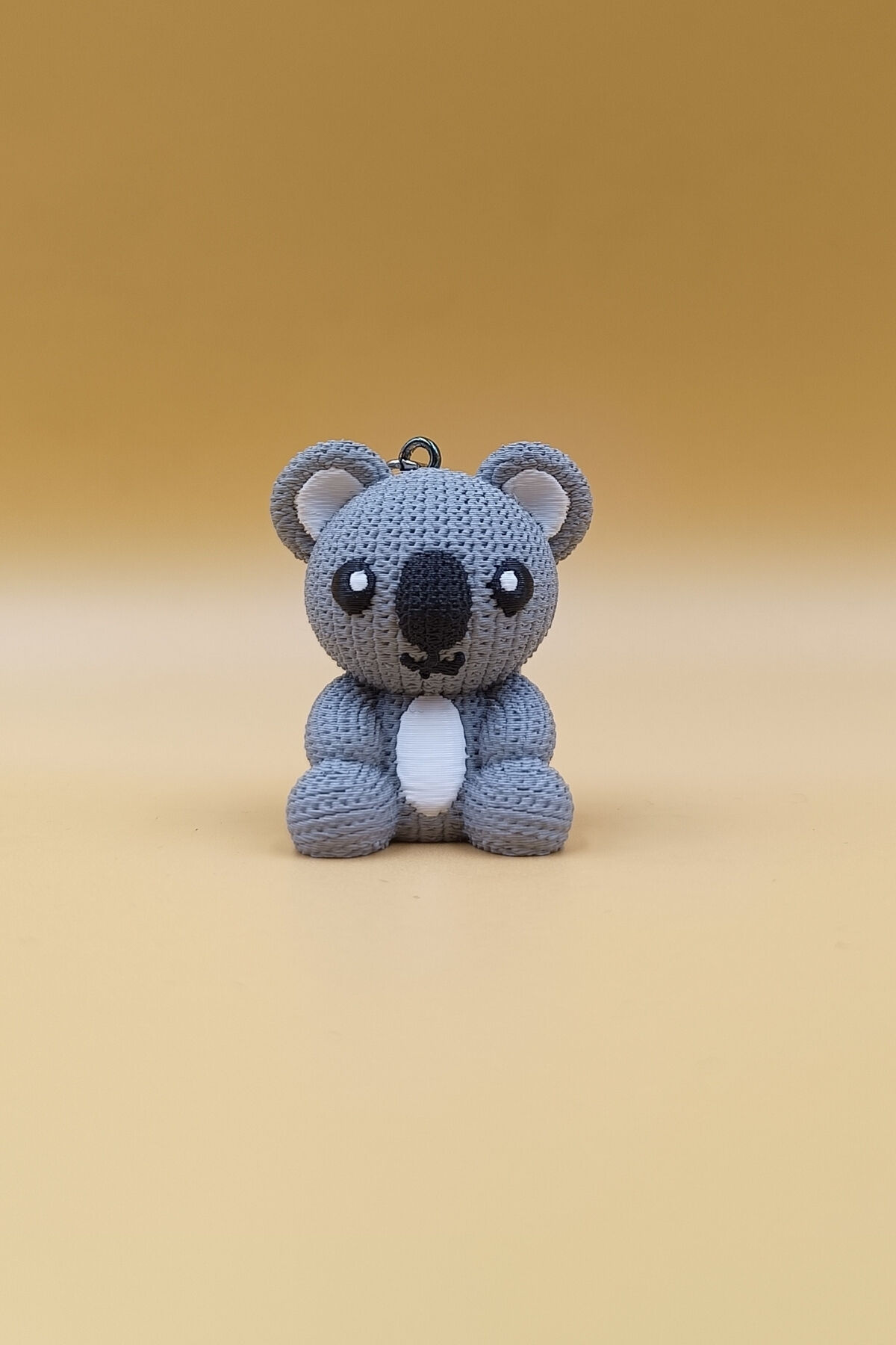 Örgü Desenli Koala Anahtarlık (Plastik)
