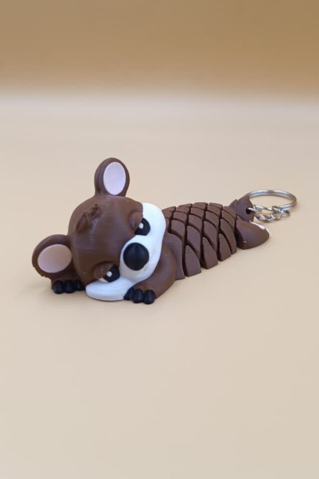 Koala Hareketli Anahtarlık Çanta Süsü Charm Kahverengi