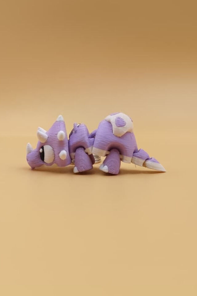 Sevimli Bebek Dinozor Figürlü Hareketli Anahtarlık Çanta Süsü Charm