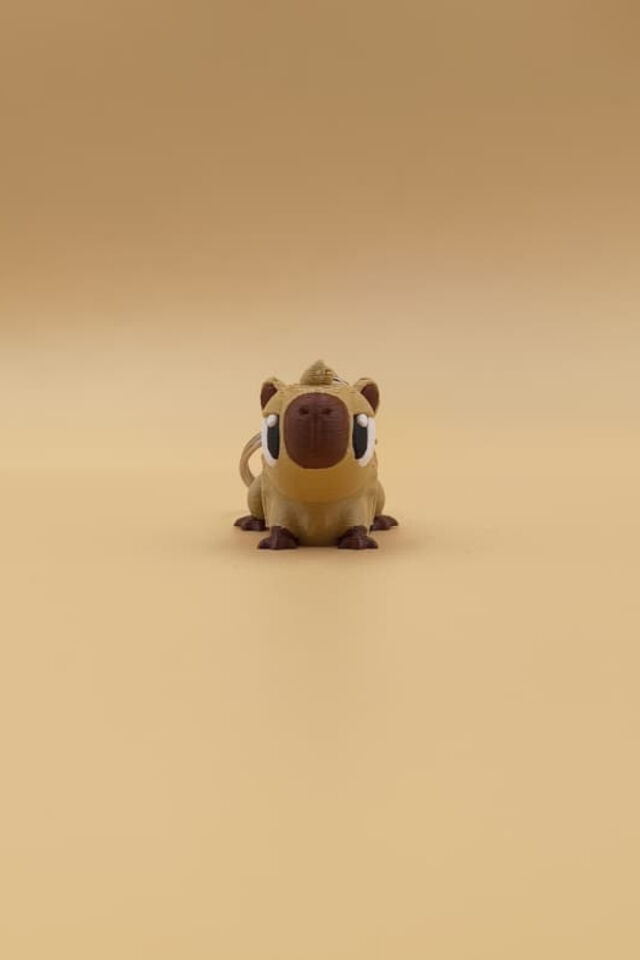 Sevimli Capybara Anahtarlık- Hareketli Anahtarlık Çanta Süsü Charm