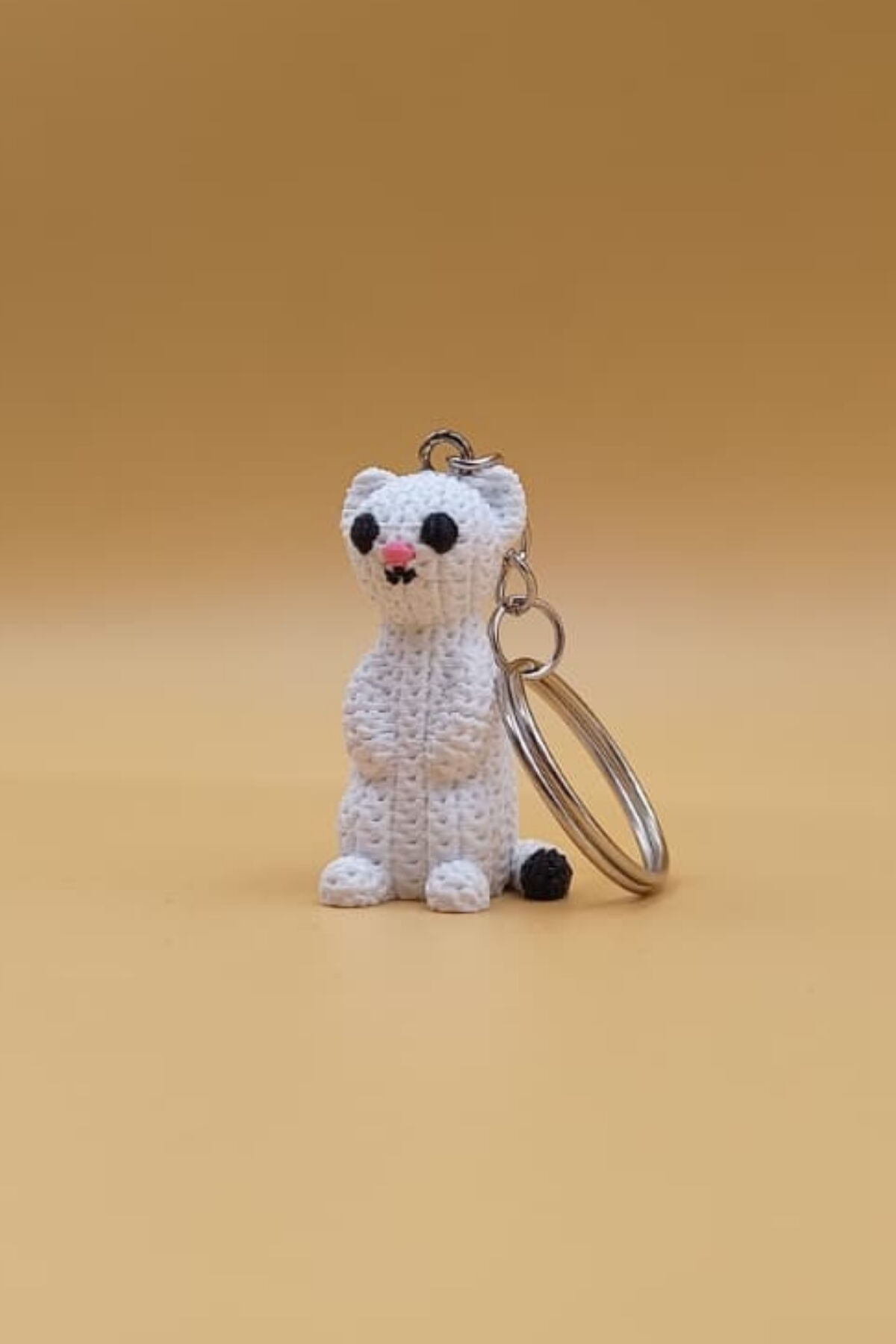 Örgü Desenli Gelincik Anahtarlık (Plastik)