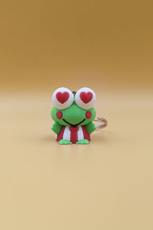 Kalpli Keroppi Anahtarlık Çanta Süsü Charm