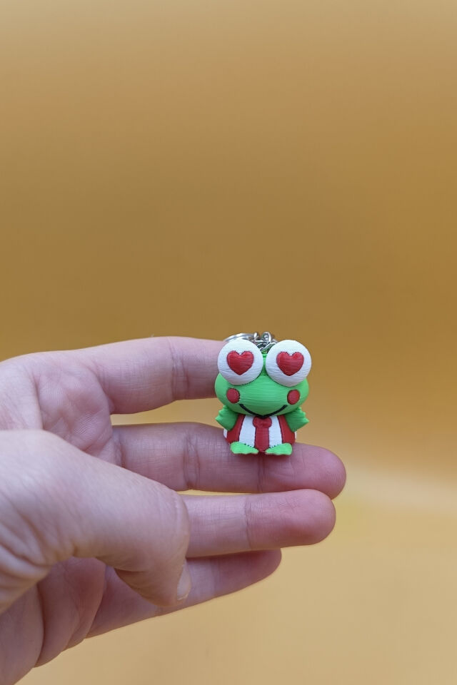 Kalpli Keroppi Anahtarlık Çanta Süsü Charm